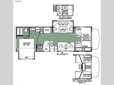 Floorplan - 2016 Forest River RV Forester 2701DS Ford