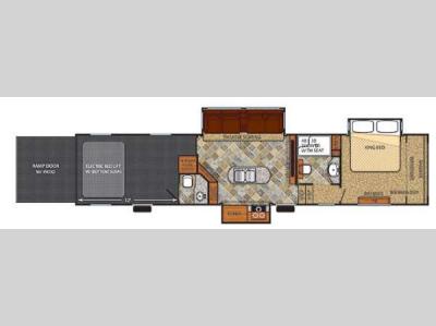 Floorplan - 2016 Forest River RV Vengeance Touring Edition 39B12