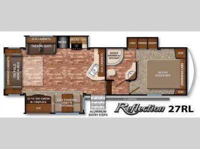 Floorplan - 2016 Grand Design Reflection 27RL