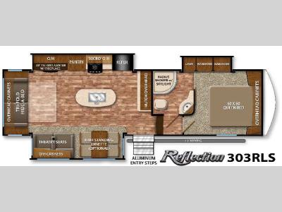 Floorplan - 2016 Grand Design Reflection 303RLS