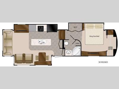 Floorplan - 2016 DRV Luxury Suites Mobile Suites 36 RSSB3