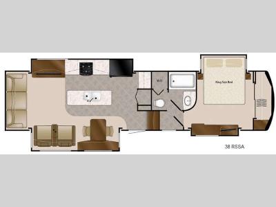 Floorplan - 2016 DRV Luxury Suites Mobile Suites 38 RSSA