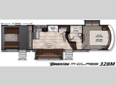Floorplan - 2016 Grand Design Momentum M-Class 328M