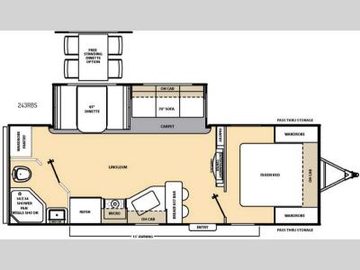 Floorplan - 2016 Coachmen RV Catalina 243RBS