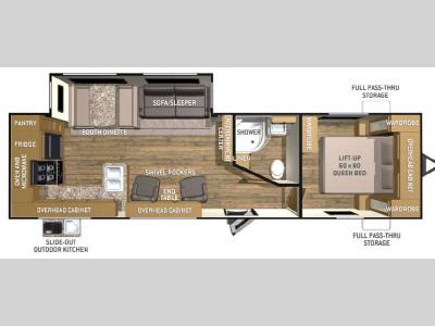 Floorplan - 2016 Cruiser Shadow S-288RKS