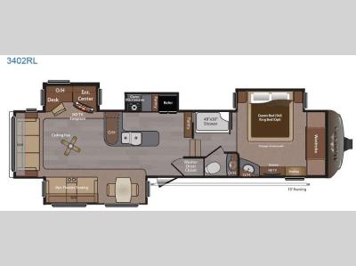 Floorplan - 2016 Keystone RV Montana 3402 RL
