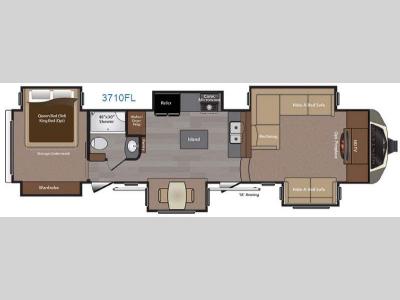 Floorplan - 2016 Keystone RV Montana 3710 FL