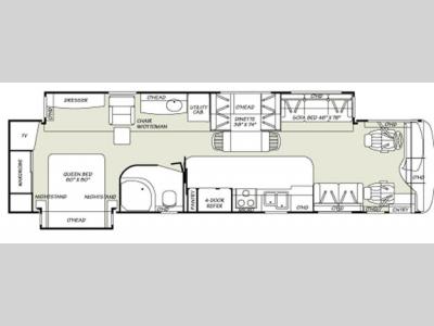 Floorplan - 2007 Fleetwood RV Providence 39V