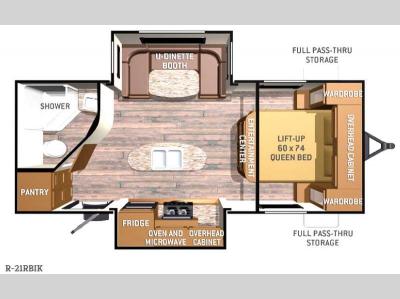 Floorplan - 2016 Cruiser Radiance R-21RBIK