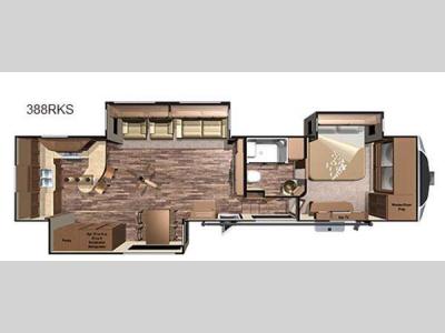 Floorplan - 2016 Highland Ridge RV Open Range 3X 388RKS