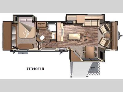 Floorplan - 2016 Highland Ridge RV Journeyer JT340FLR