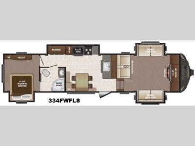 Floorplan - 2016 Keystone RV Sprinter 334FWFLS