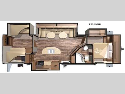 Floorplan - 2016 Highland Ridge RV Open Range Roamer RT310BHS