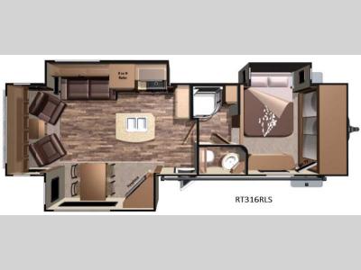 Floorplan - 2016 Highland Ridge RV Open Range Roamer RT316RLS