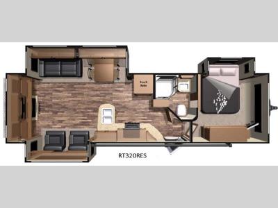 Floorplan - 2016 Highland Ridge RV Open Range Roamer RT320RES