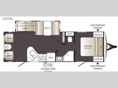 Floorplan - 2016 Keystone RV Outback Terrain Ultra Lite 273TRL