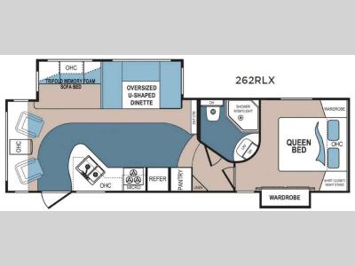 Floorplan - 2016 Dutchmen RV Denali 262RLX