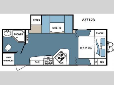 Floorplan - 2016 Dutchmen RV Denali Lite 2371RB