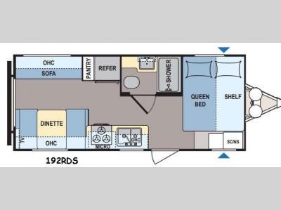 Floorplan - 2016 Dutchmen RV Coleman Lantern Series 192RDS