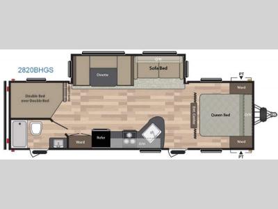 Floorplan - 2016 Keystone RV Summerland 2820BHGS