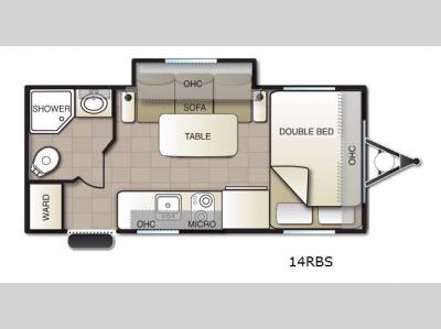 Floorplan - 2016 Pacific Coachworks Panther Mini 14RBS