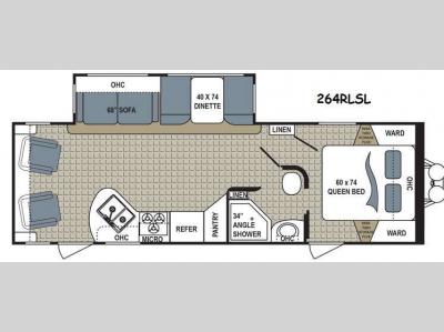 Floorplan - 2016 Dutchmen RV Kodiak Express 264RLSL