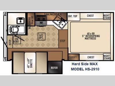 Floorplan - 2016 Palomino Backpack Edition HS 2910 MAX