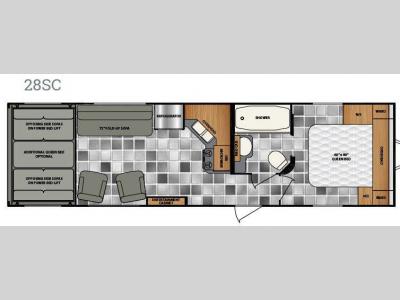 Floorplan - 2016 Winnebago Industries Towables Spyder 28SC