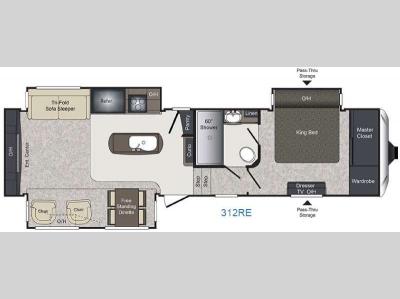 Floorplan - 2016 Keystone RV Laredo 312RE