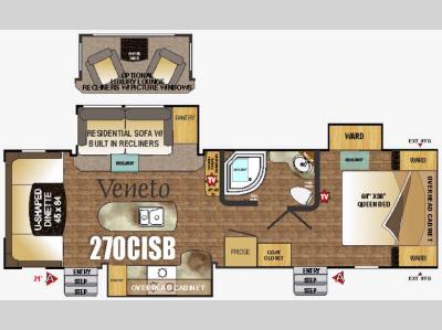 Floorplan - 2016 Outdoors RV Black Stone 270CISB