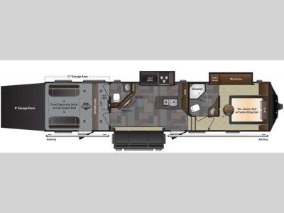 Floorplan - 2016 Keystone RV Fuzion 371
