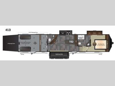 Floorplan - 2016 Keystone RV Fuzion 413