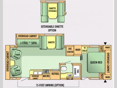 Floorplan - 2007 Jayco Jay Flight 28 RLS