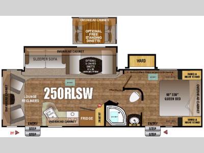 Floorplan - 2015 Outdoors RV Wind River 250RLSW