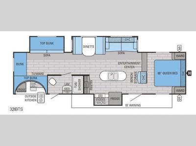 Floorplan - 2016 Jayco Jay Flight 32IBTS