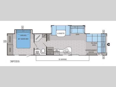 Floorplan - 2016 Jayco Jay Flight 38FDDS