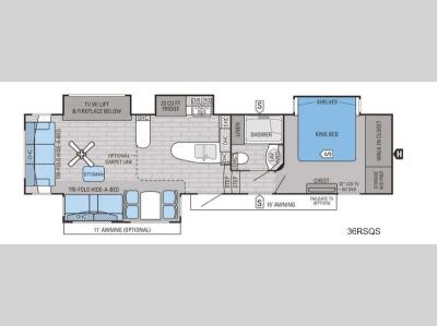 Floorplan - 2016 Jayco Pinnacle 36RSQS