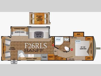 Floorplan - 2016 Outdoors RV Glacier Peak F26RLS