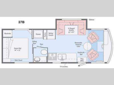 Floorplan - 2016 Winnebago Brave 27B