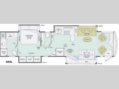 Floorplan - 2016 Winnebago Grand Tour 42HL