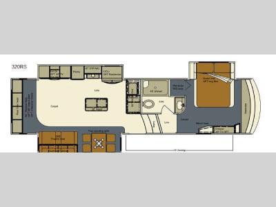 Floorplan - 2016 EverGreen RV Bay Hill 320RS