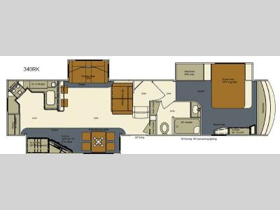 Floorplan - 2016 EverGreen RV Bay Hill 340RK