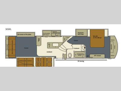 Floorplan - 2016 EverGreen RV Bay Hill 369RL