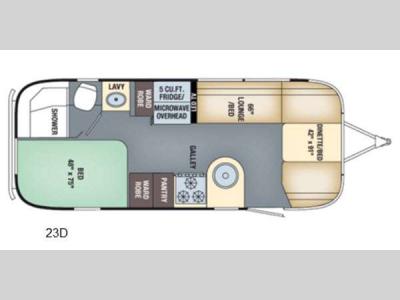 Floorplan - 2016 Airstream RV International Serenity 23D