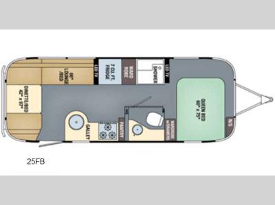 Floorplan - 2016 Airstream RV International Signature 25FB