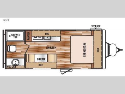 Floorplan - 2016 Forest River RV Salem Cruise Lite FS 175FB