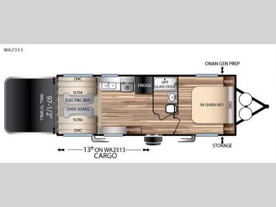 Floorplan - 2016 Forest River RV Stealth WA2313