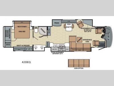 Floorplan - 2016 Entegra Coach Anthem 42DEQ