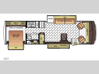 Floorplan - 2016 Newmar Bay Star 3227