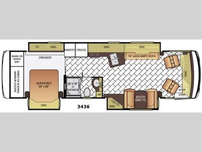 Floorplan - 2016 Newmar Ventana LE 3436